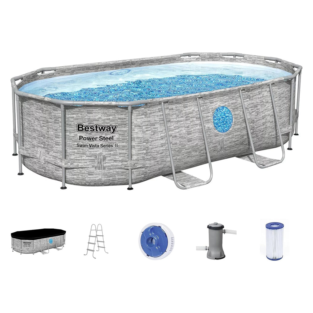 14' x 8'2 Above Ground Pool Set J7476