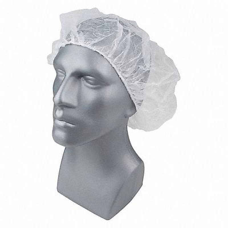 White PP Bouffant Cap, 28 in, PK1000 L825