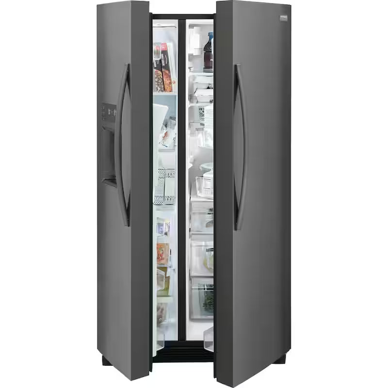 36 in. Black Stainless Steel Side by Side Refrigerator U7173