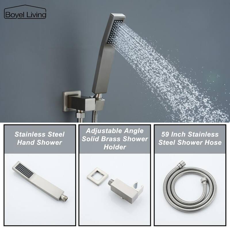 10 in. Wall Mount Dual Shower Heads with 2.5 GPM H187909
