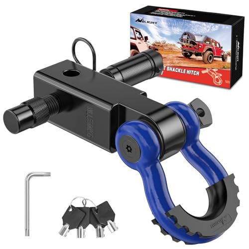 2 Inch Shackle Hitch Receiver with D Ring Shackle and Hitch Pin I3463
