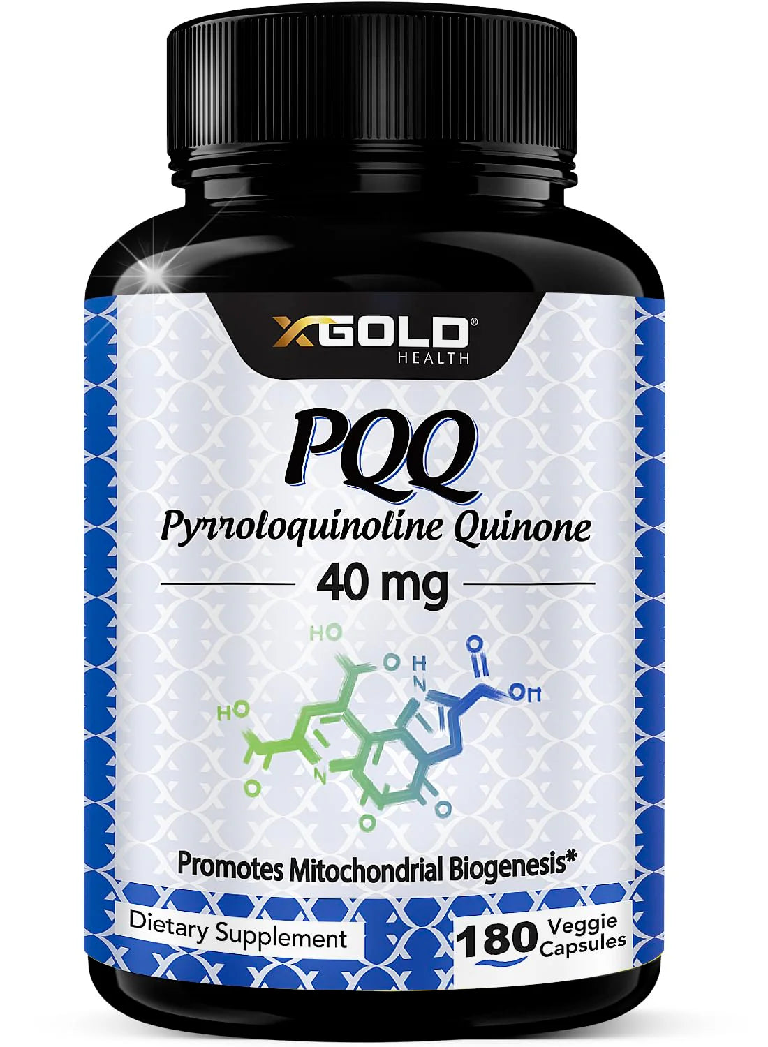 40mg PQQ Supplement 180 Veggie Capsules J8734
