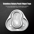 Rotary Push Toy Finger Spinner Stainless Steel Triangle Sensory Hand Toy T365