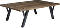 Brown Cocktail Table with Shelf R9972