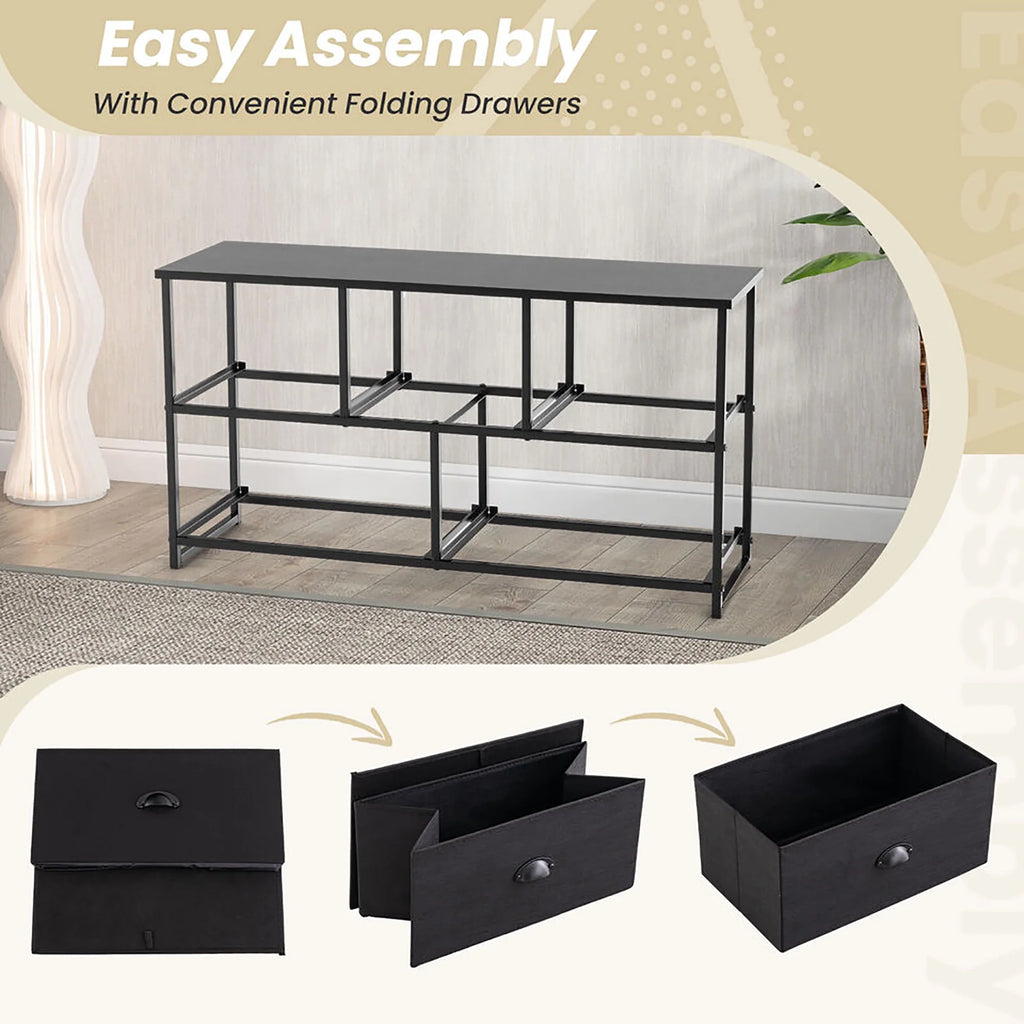 5 Drawer Dresser with Fabric Bins L75097