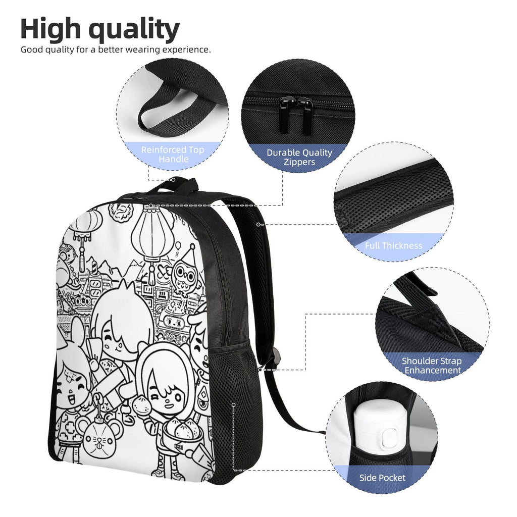 Lightweight Unisex Daypack Backpack D832850