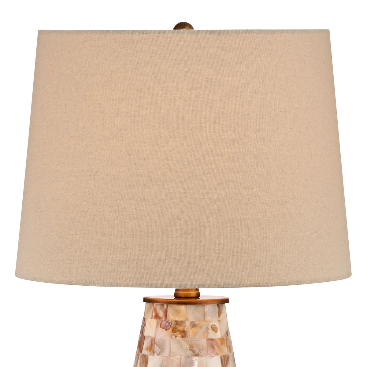 26 1/2" High Mother of Pearl Tile Vase Table Lamp M95179