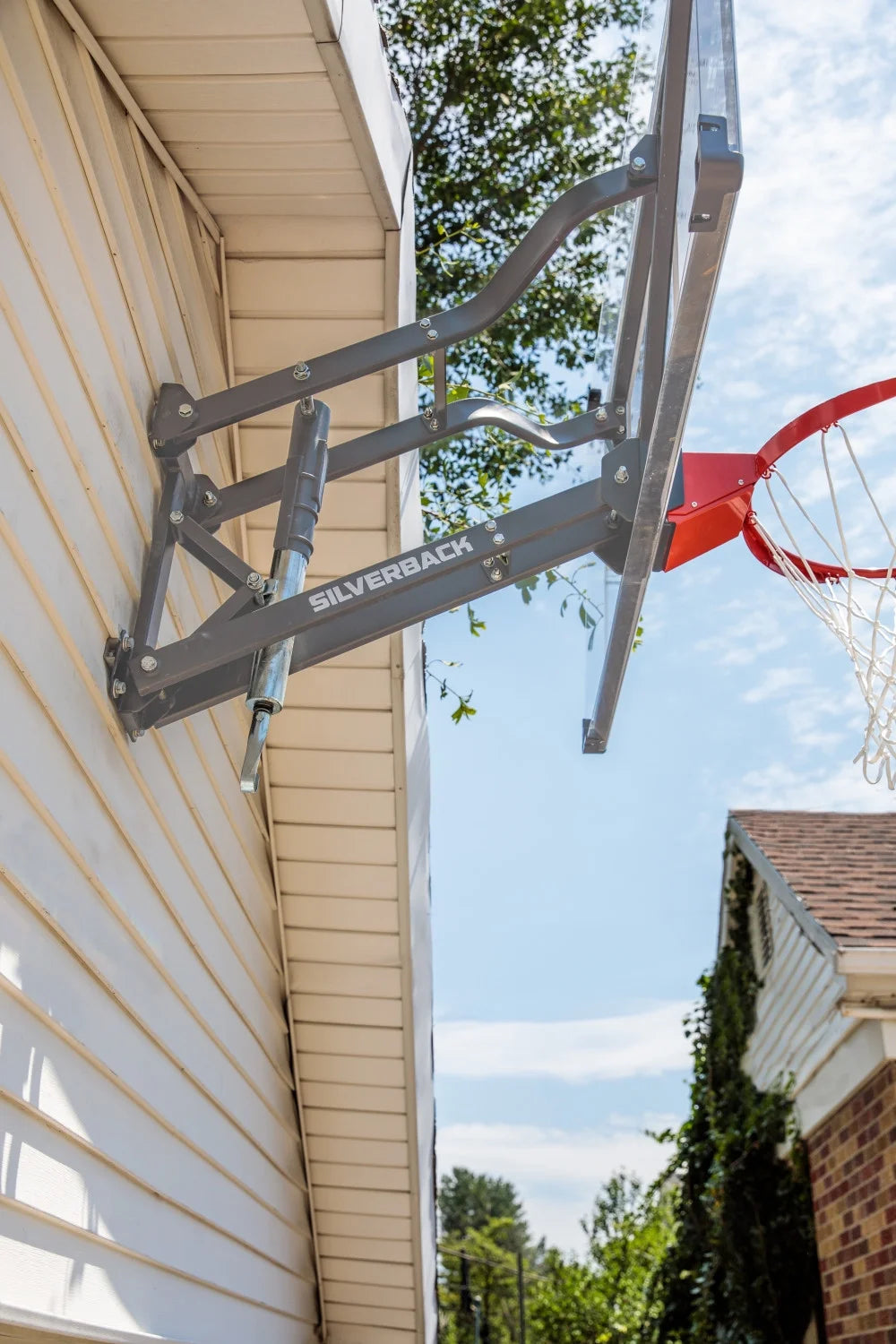 Wall Mounted Adjustable-Height Basketball Hoop U994