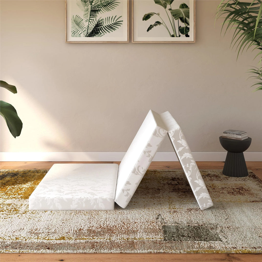 4-Inch Tri Folding Mattress with Carry Bag, Twin Size Q631
