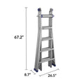 22 foot Reach Height Aluminum Multi-Position Ladder, 300 lb. Load Capacity Type IA Duty Rating N121087