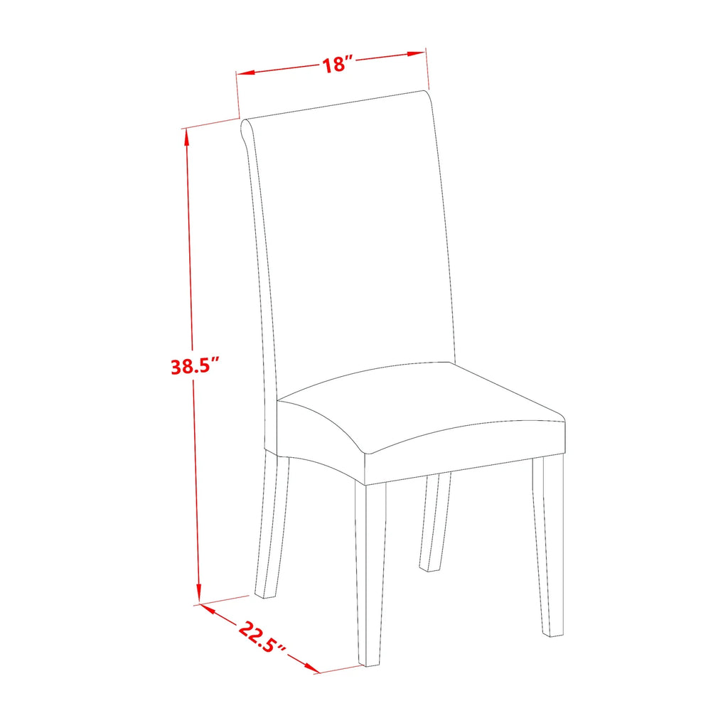 5 Pc Dining Set with Round Table and 4 Chairs I87748