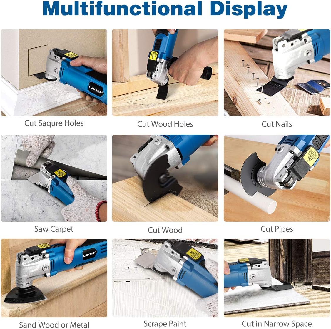 Oscillating Multi Tool with 35 Pc Accessories, Pack of 2 Y585543