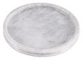 White 10 Inch Marble Round Serving Tray A6895
