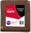 Olive Drab 10 by 12 Feet Waterproof Canvas Tarp with Rustproof Grommets D7536