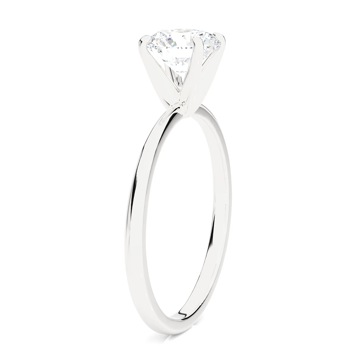 14k White Gold Solitaire Engagement Ring J80700