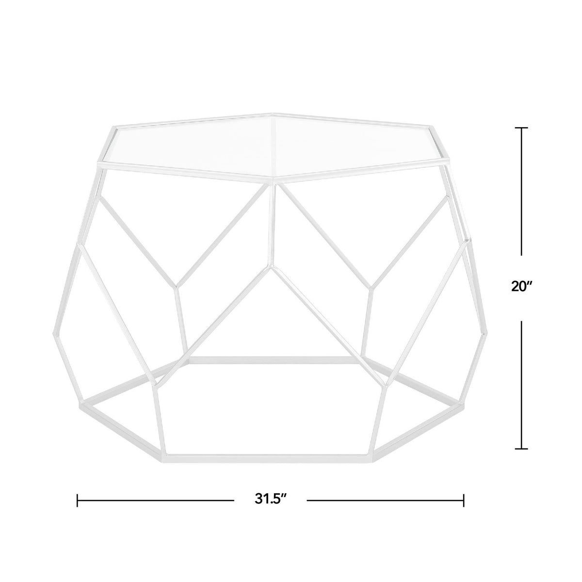 Gold Geometric Coffee Table L9885
