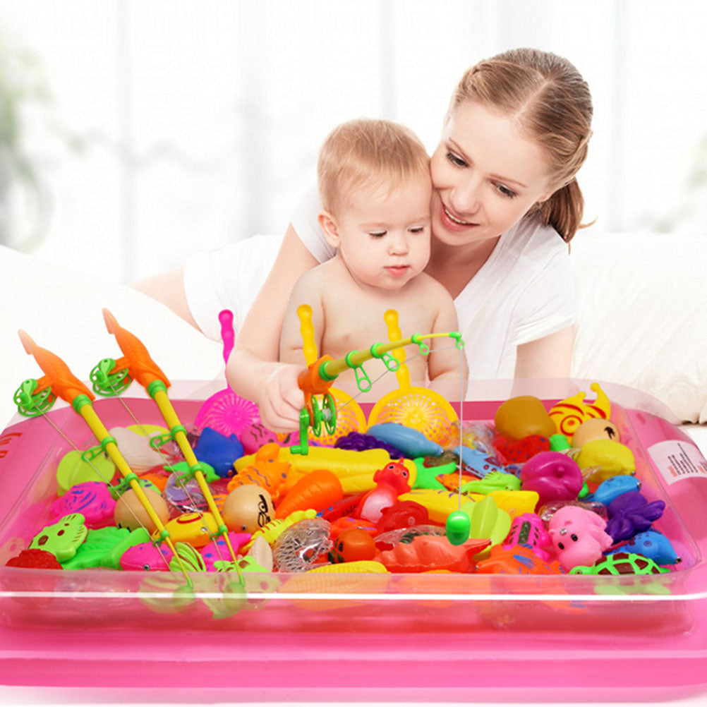 22pcs Magnetic Fishing Game Set with Rod and Net P899663