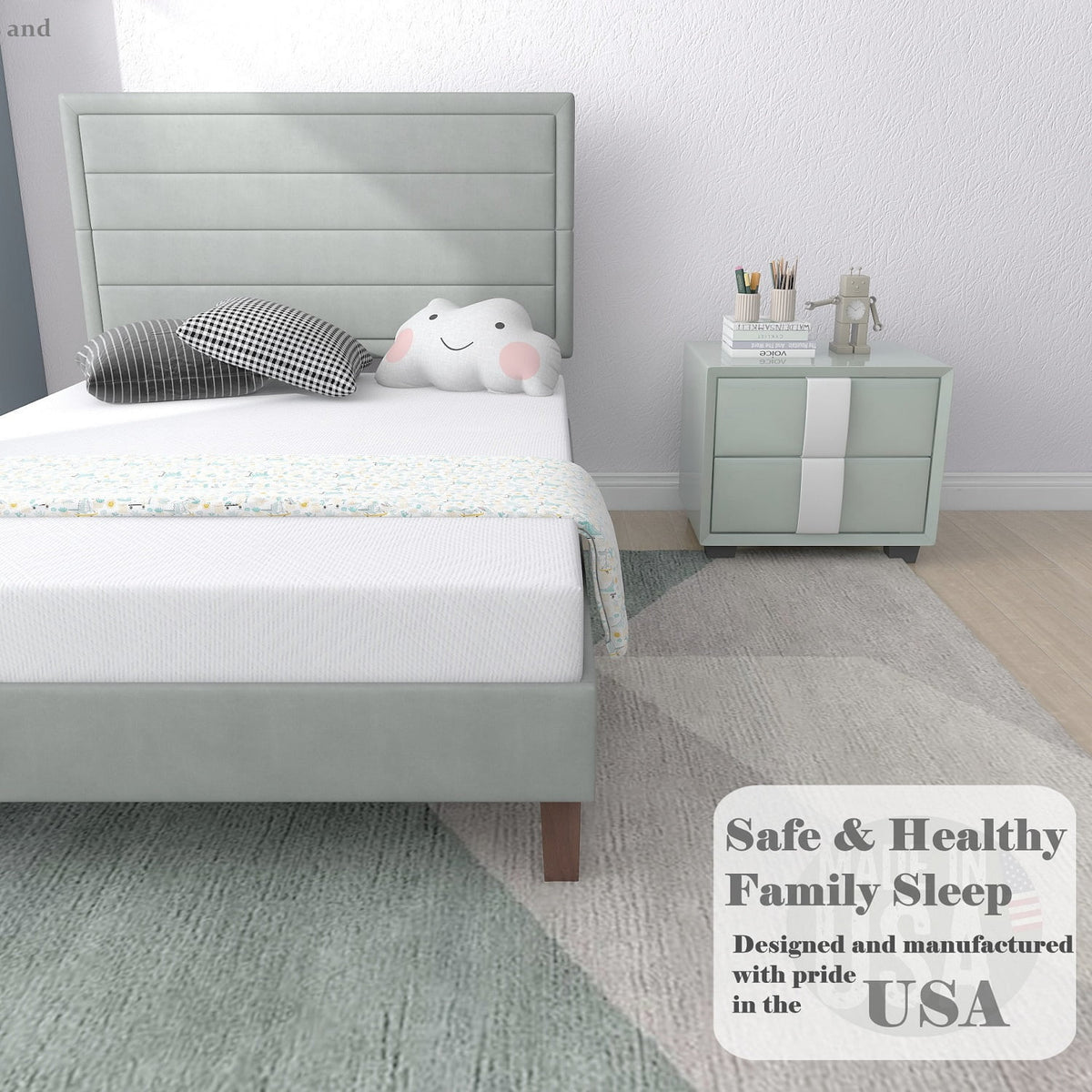8 inch Full Size Medium Firm Memory Foam Mattress T17825