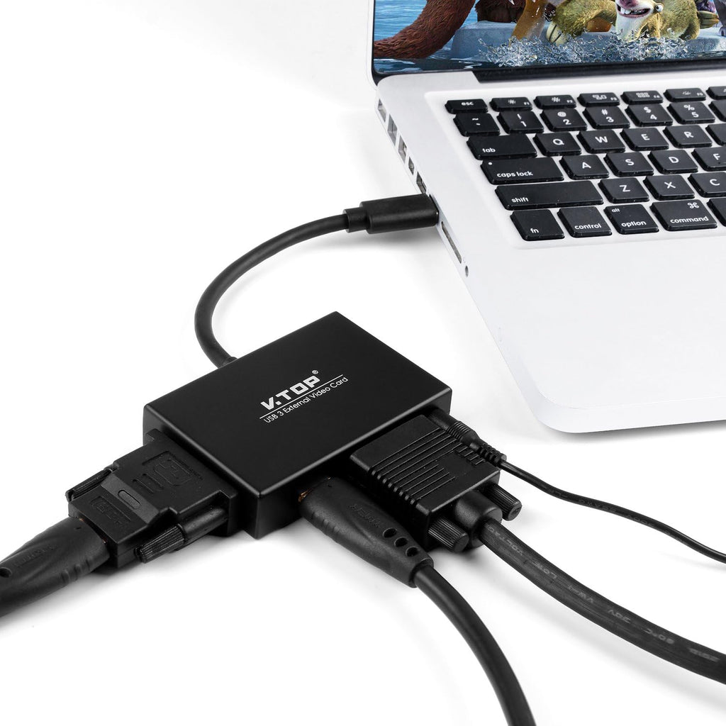 USB 3.0 to HDMI-DVI-VGA Video Graphics Card Adapter S755