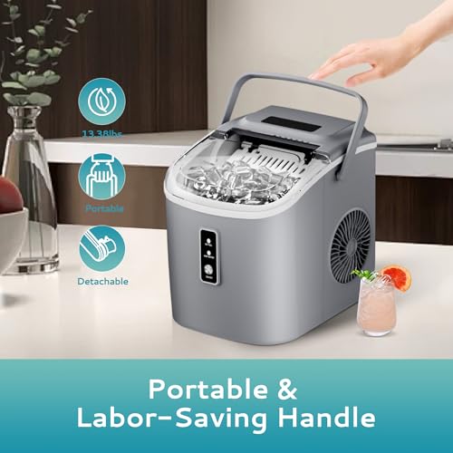 Portable Countertop Ice Maker with Carry Handle A8537