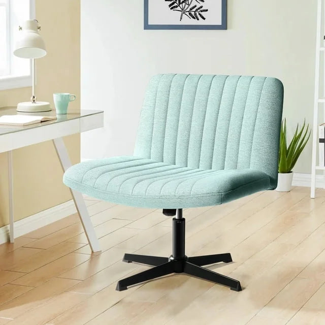 Armless Fabric Padded Swivel Desk Chair J211