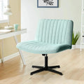 Armless Fabric Padded Swivel Desk Chair J211