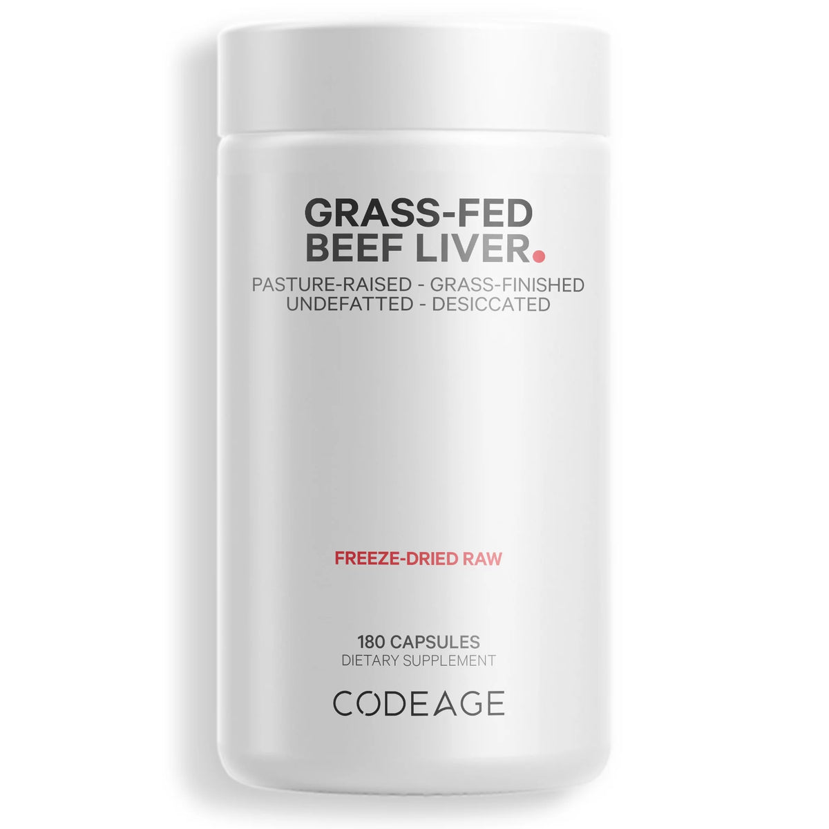 Grass-Fed Beef Liver Freeze-Dried Supplement, 180 ct Y289