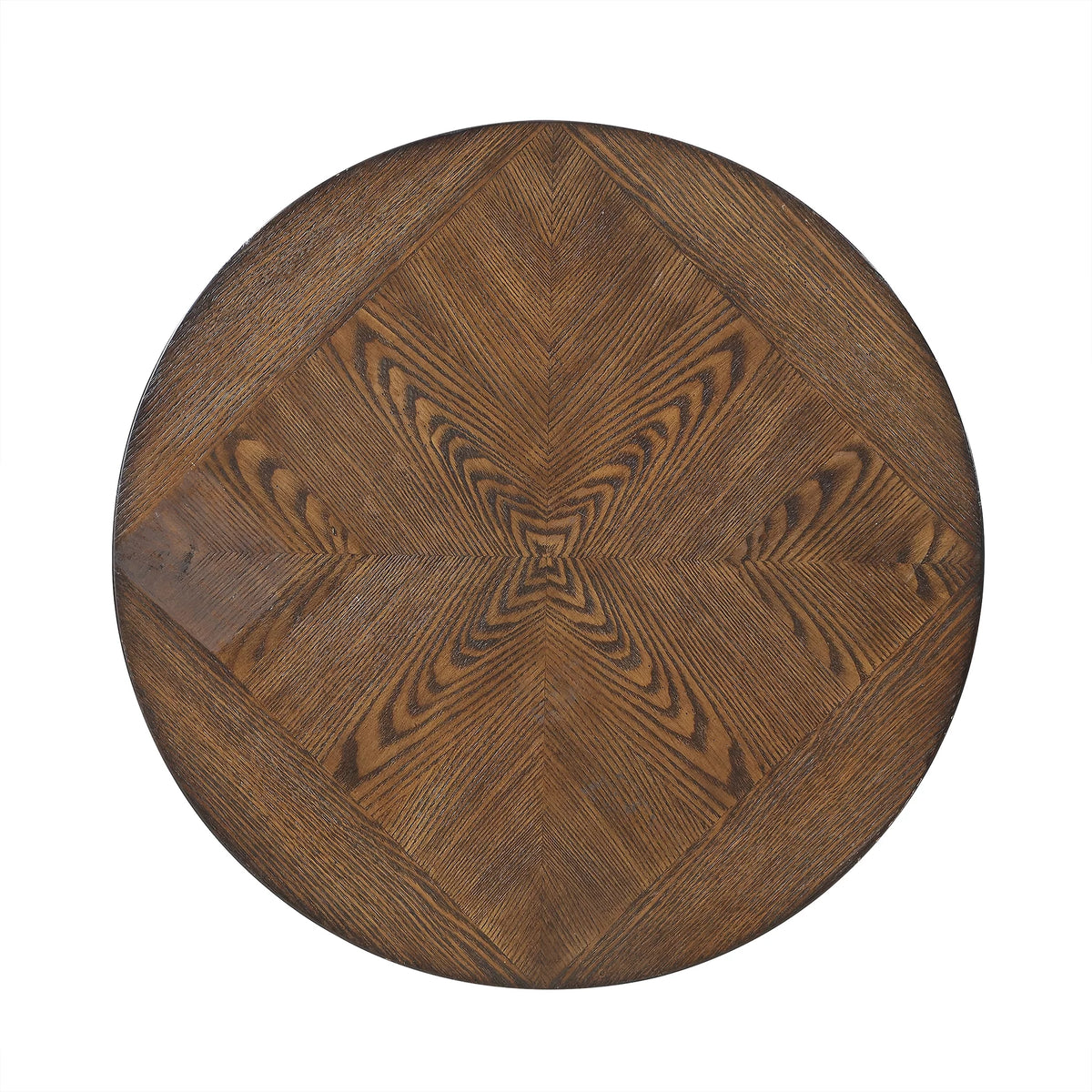 Round Indoor End Table with Shelf M42073