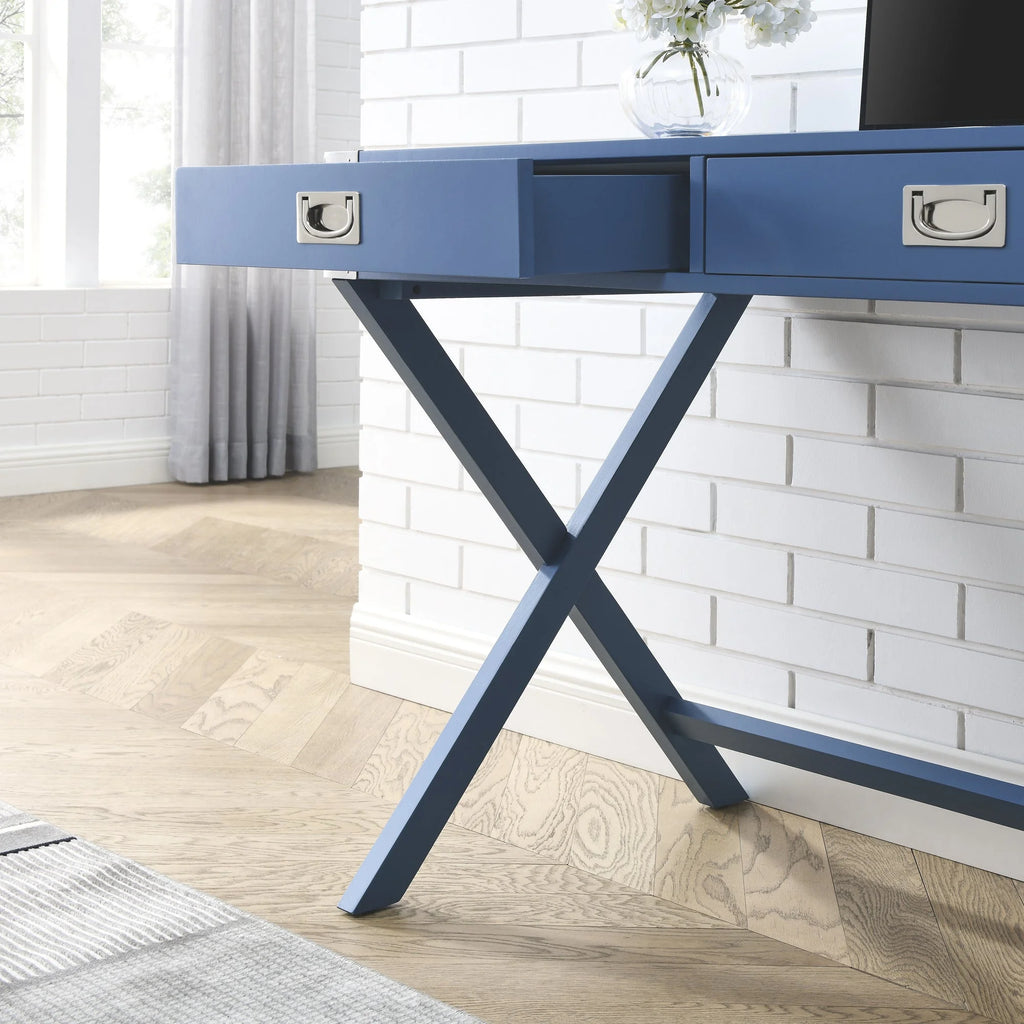 Solid Wood Computer Desk with Drawers E528917