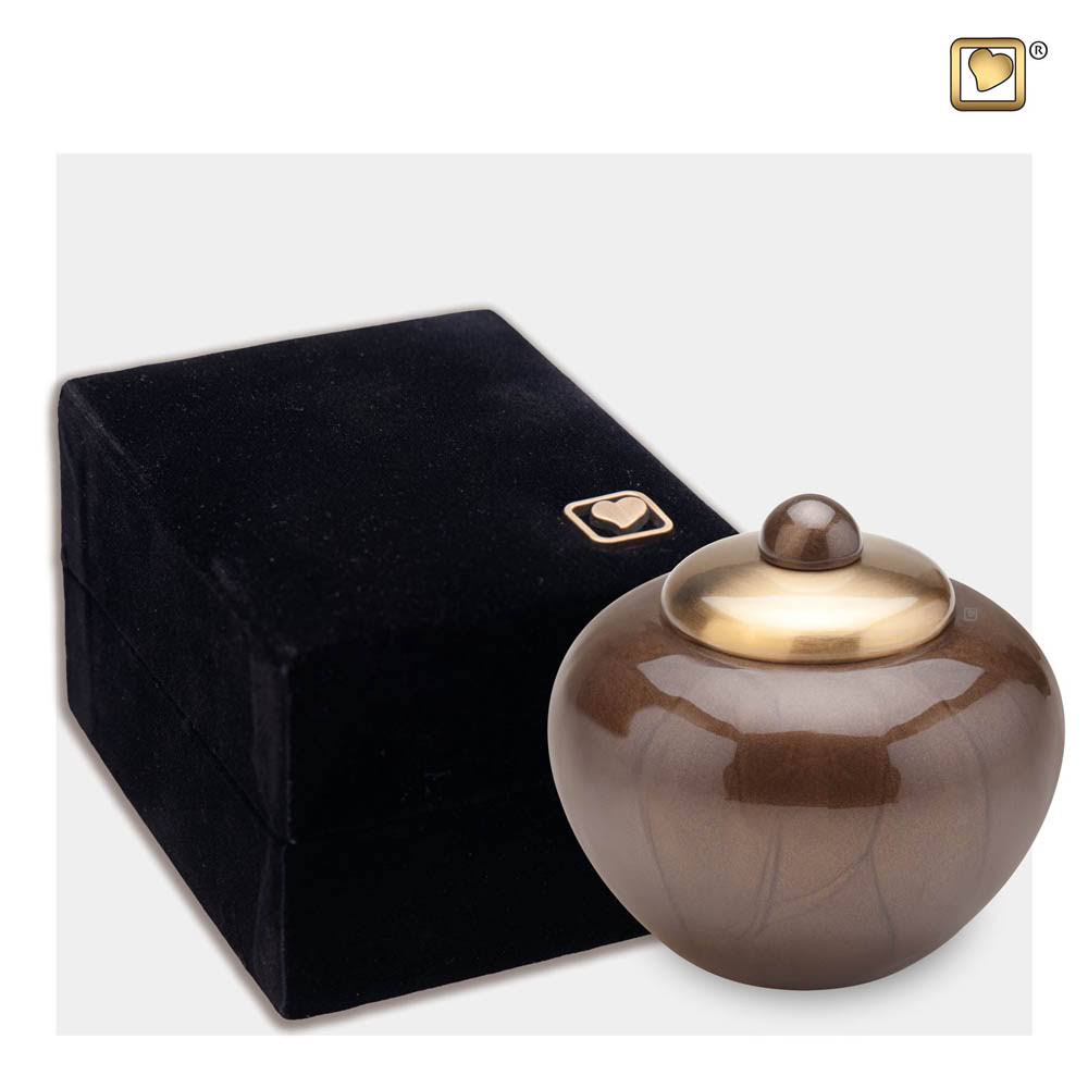 Bronze Finish Keepsake Cremation Urn X172