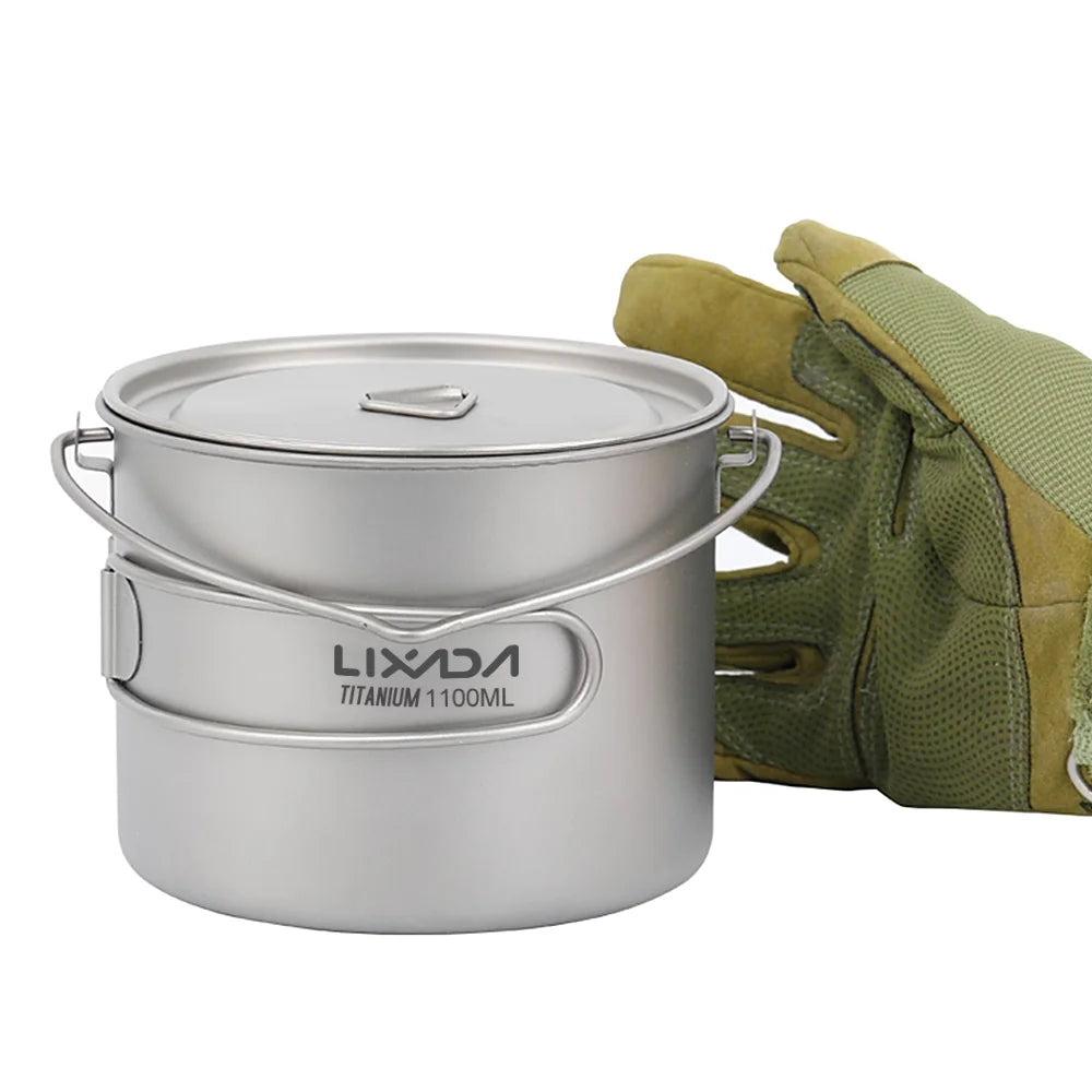 Ultralight Pot Water Mug Cup with Lid and Foldable Handle L277250
