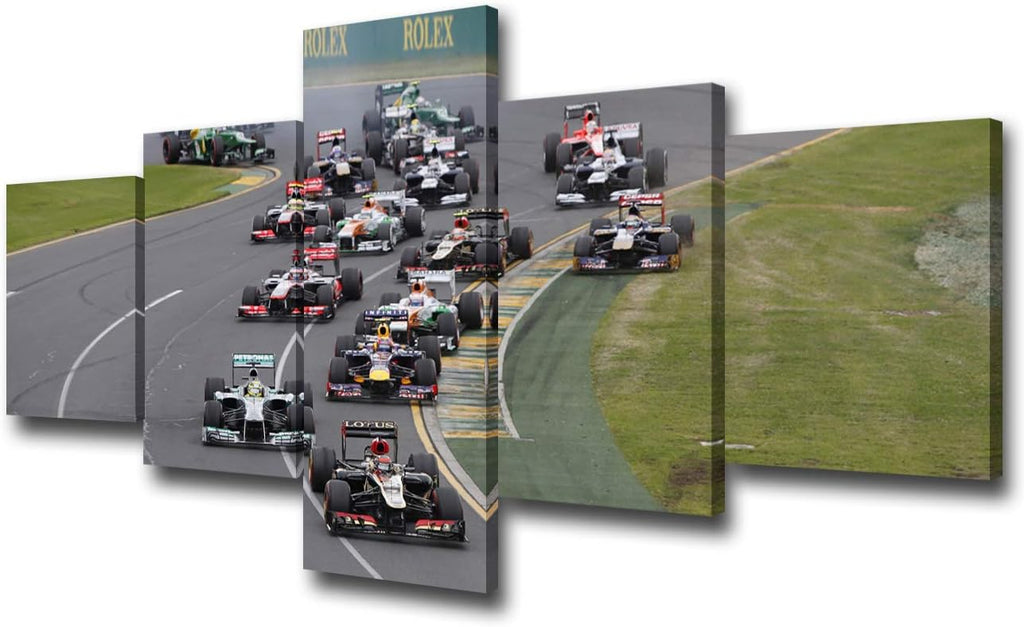 Racing Car Canvas Wall Art 60''Wx32''H Pack of 2 R1574