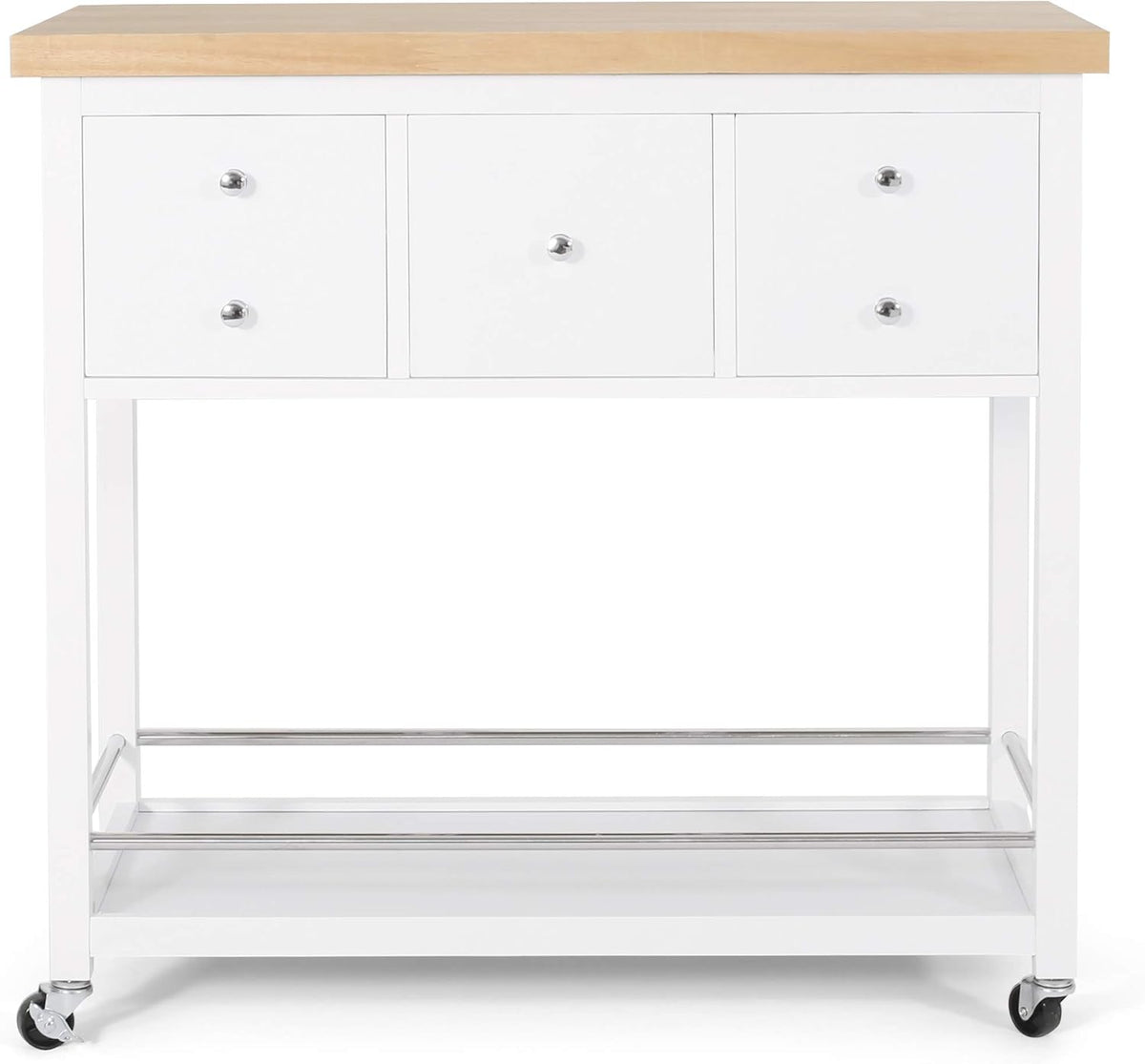 Natural Black Kitchen Cart U9409