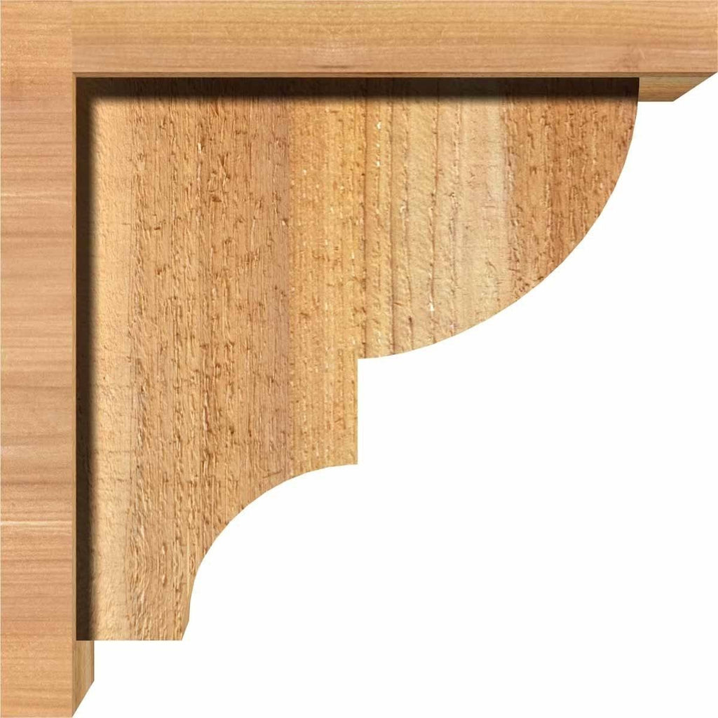 Ridgewood Rough Sawn Corbel with Backplate, Western Red Cedar D165839