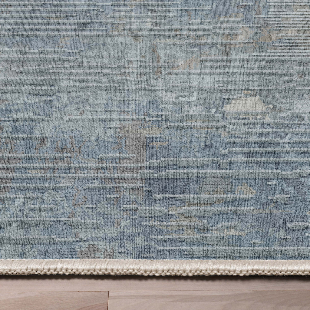 Blue Vintage Flatweave Area Rug B72213