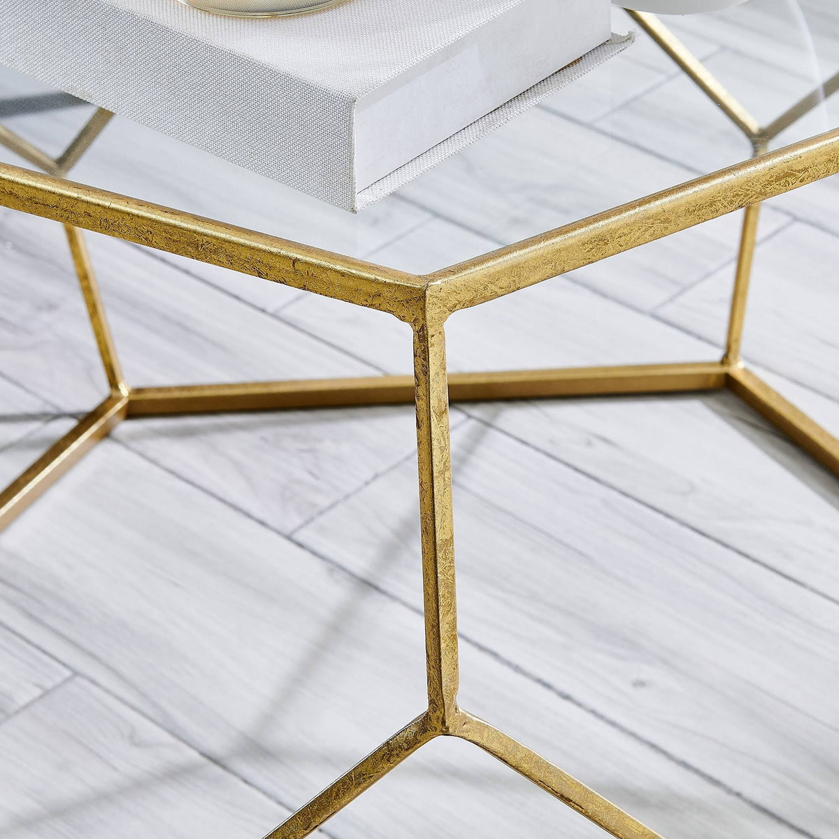 Gold Geometric Coffee Table L9885