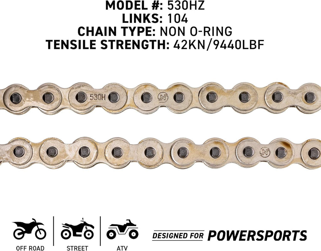 Drive Sprocket Chain Combo 530HZ Standard 104 Links J882108