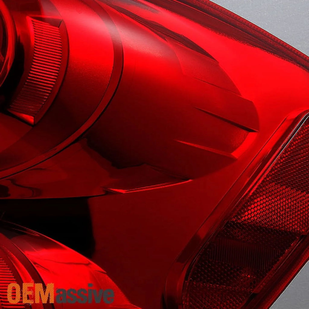 Red Clear Tail Lights Pair Set G2734