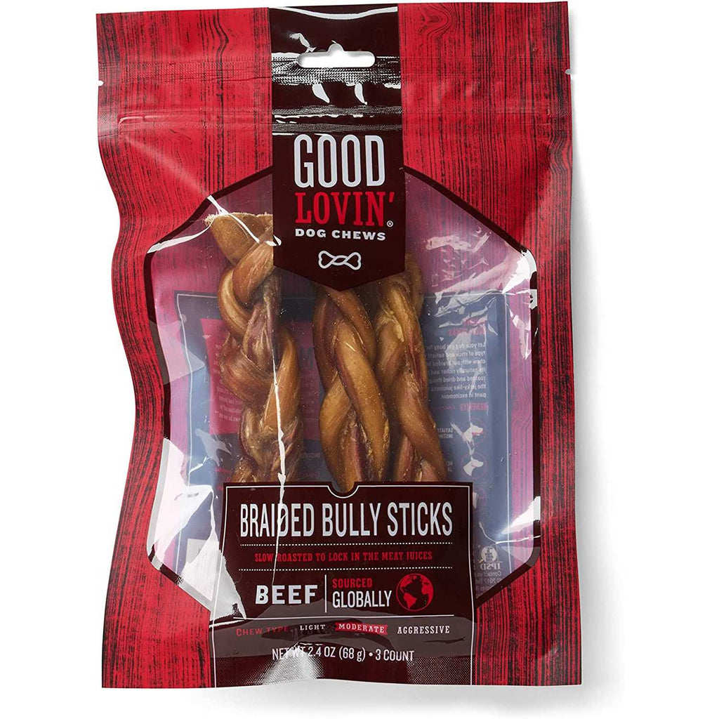 Braided Bully Stick Dog Chew F8126