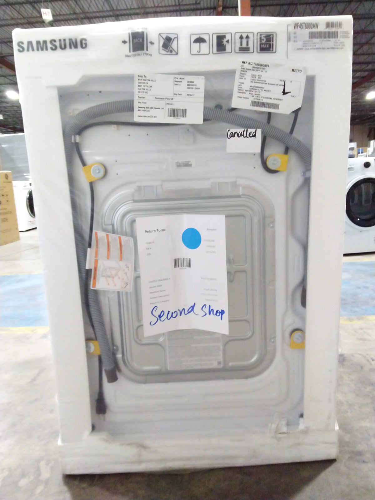 White Front-Load Washer & Electric Dryer X34834