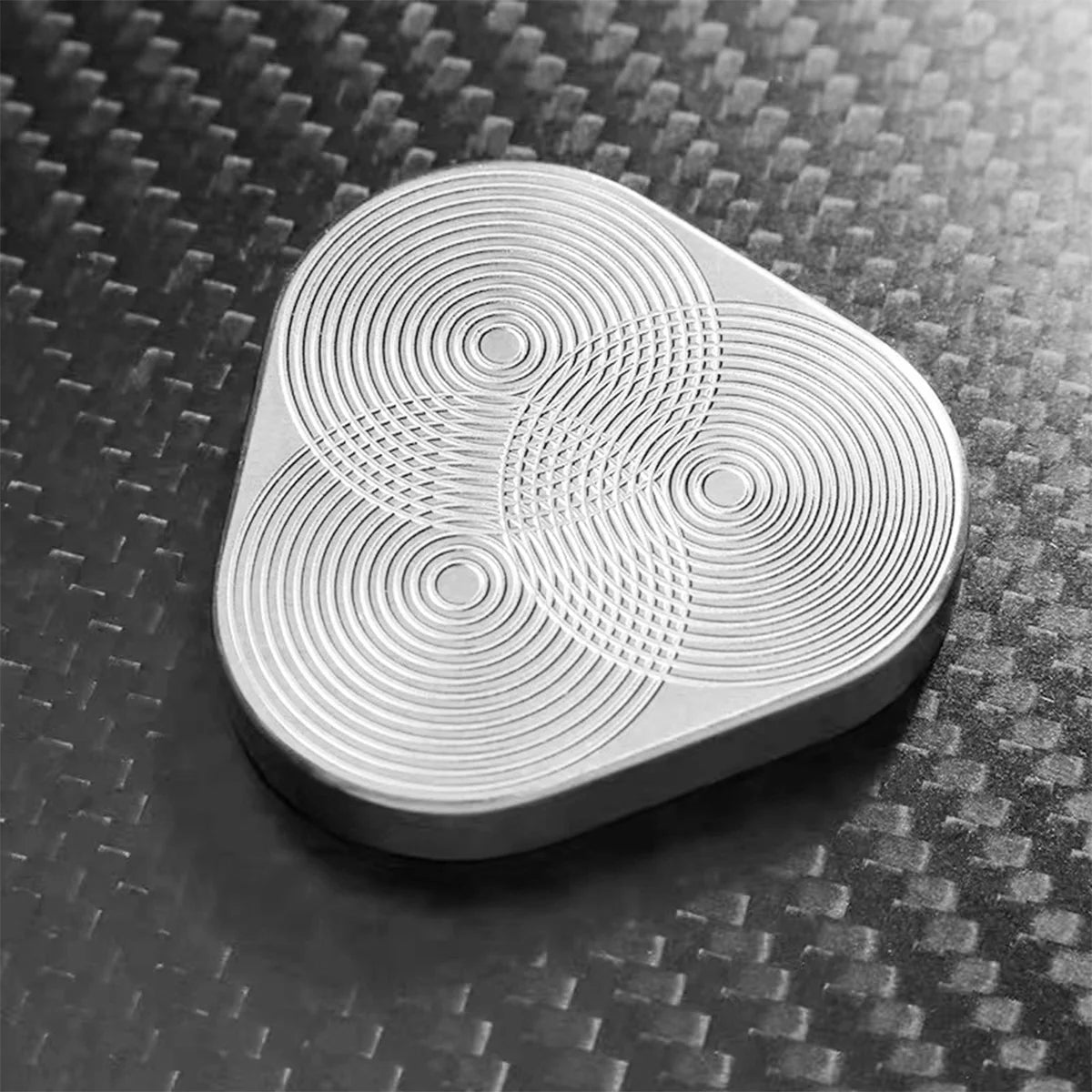 Rotary Push Toy Finger Spinner Stainless Steel Triangle Sensory Hand Toy T365