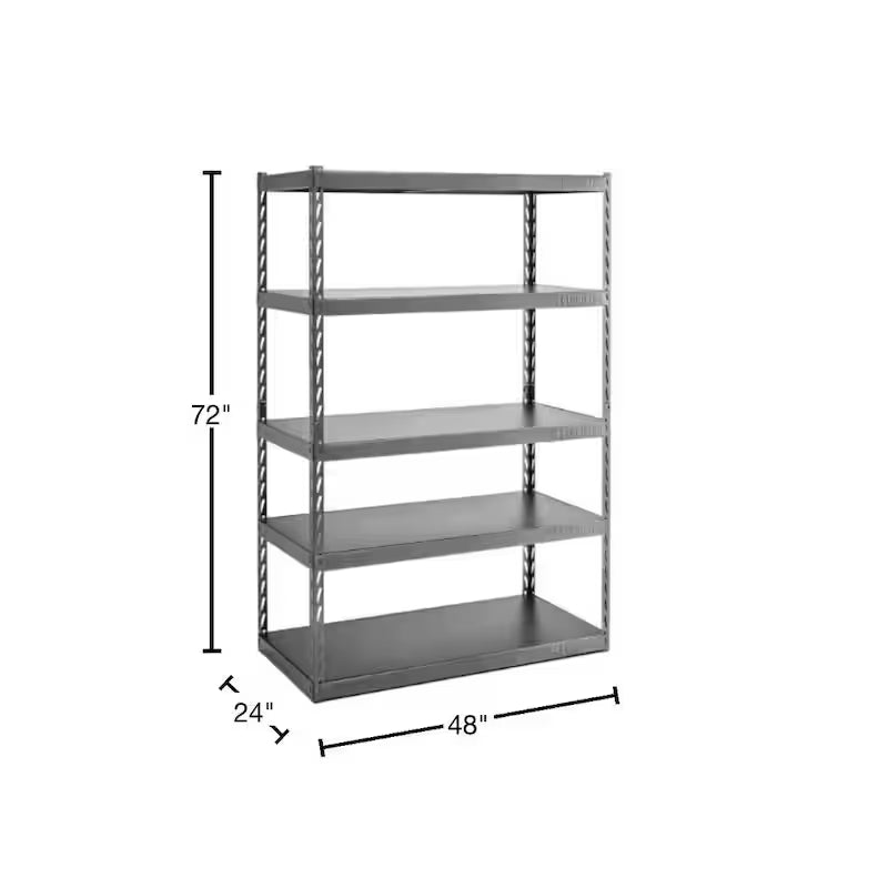 5-Tier Steel Garage Storage Shelving Unit H75990