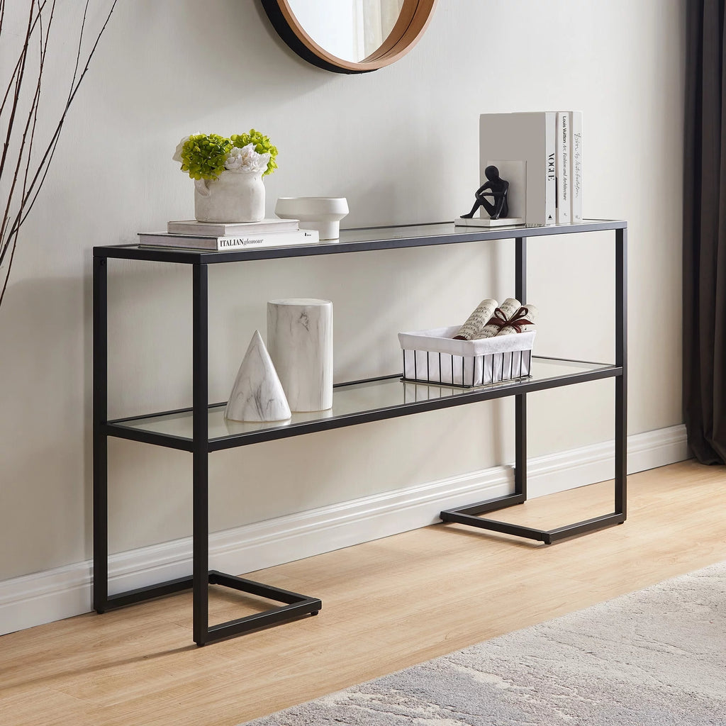 Console Table Gold Glass Top K6646