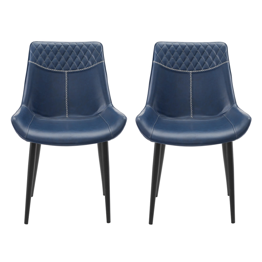 Blue Dining Chairs, Set of 2 O3543
