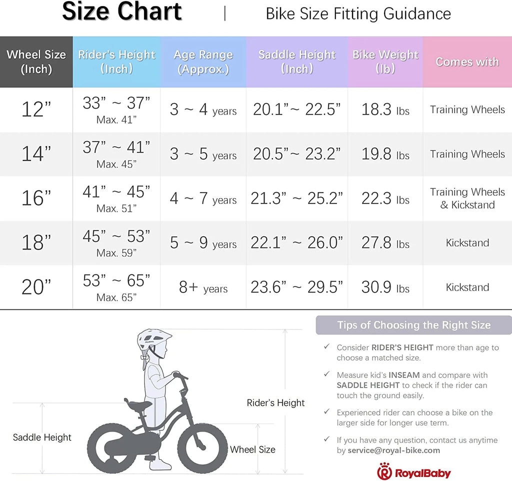 20 Inch Kids Bike with Kickstand Basket Pink K6073