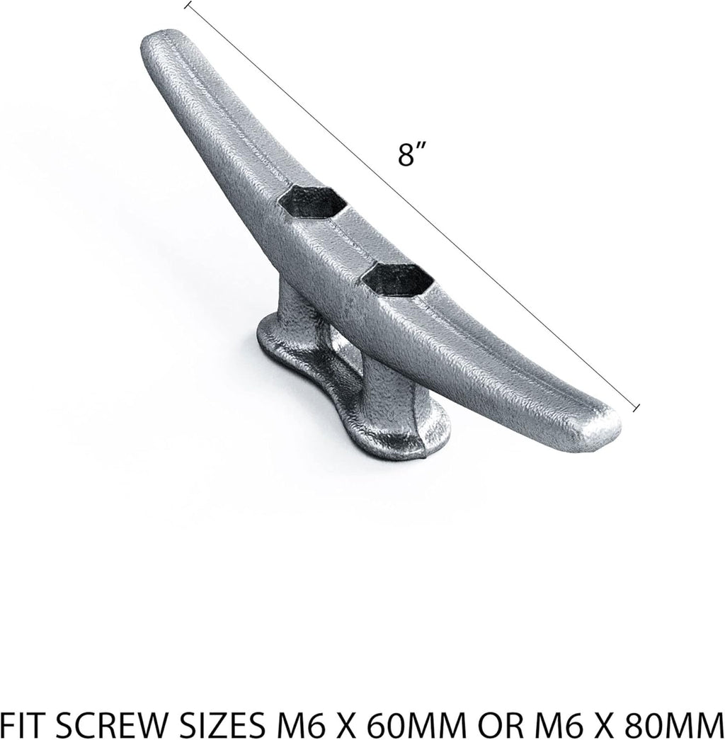 8 Dock Cleats Rough Cast Hot Dipped Galvanized Iron B6393