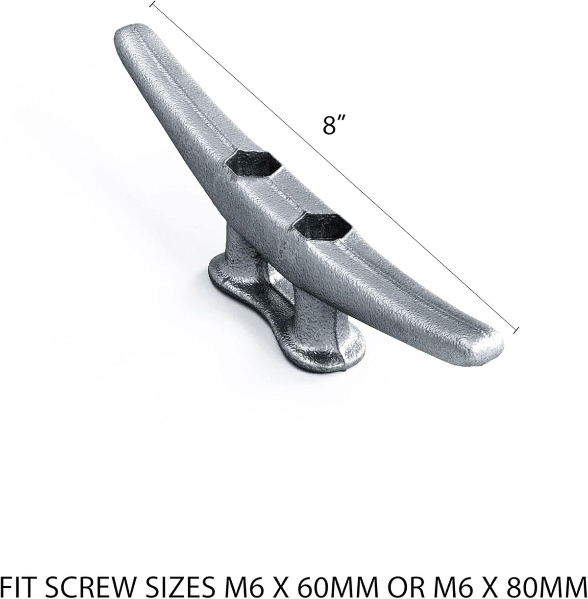 8 Dock Cleats Rough Cast Hot Dipped Galvanized Iron B6393