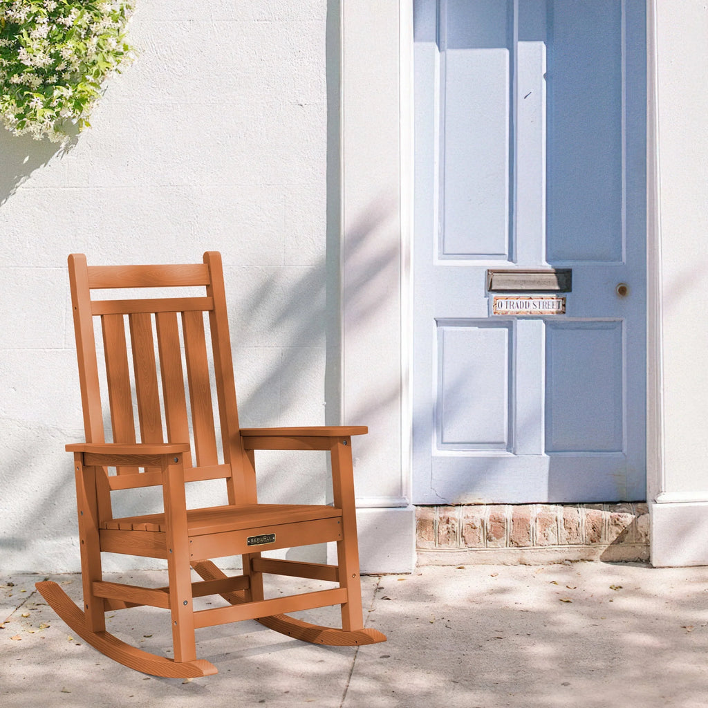 Oversized HDPE Plastic Rocking Chair A249926