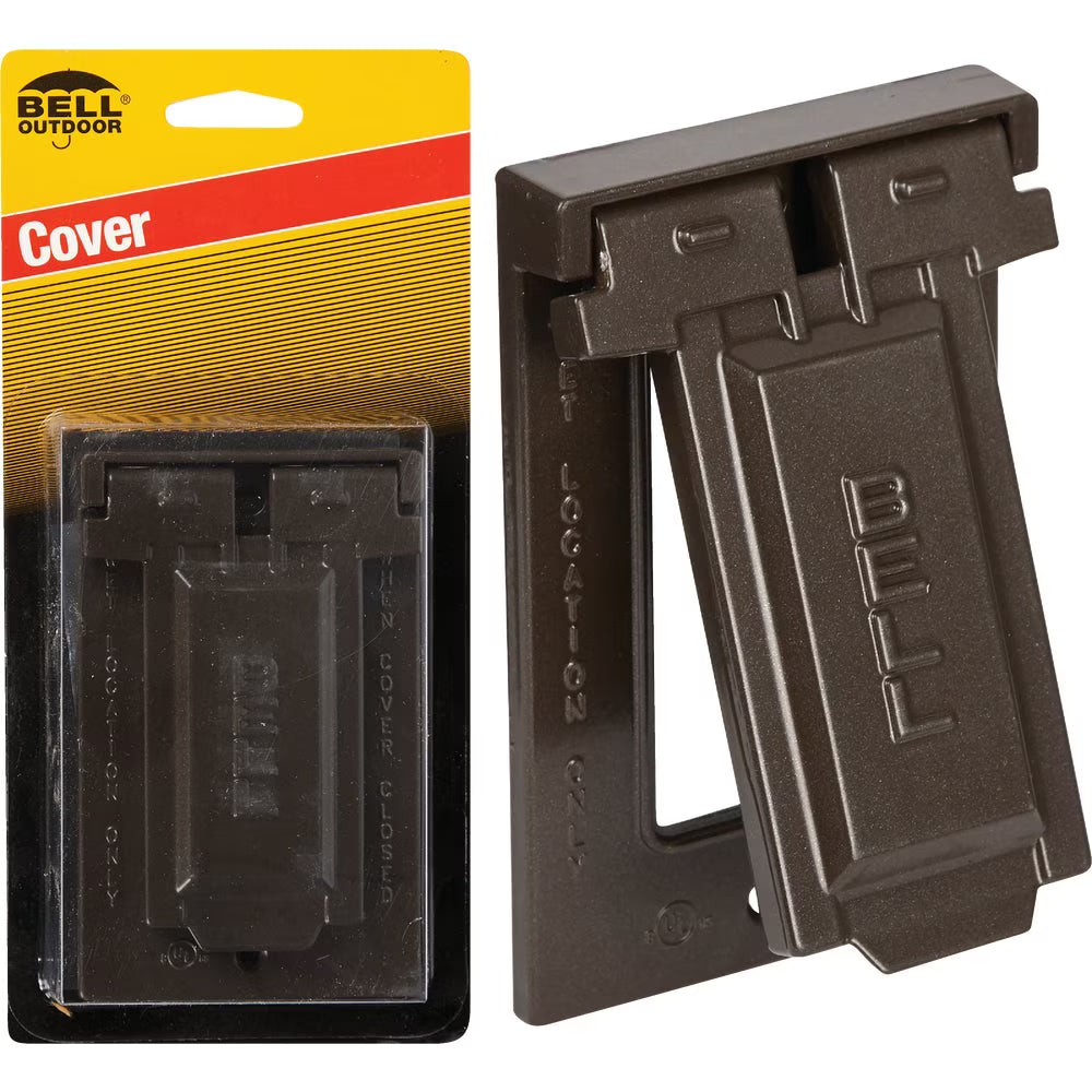Bronze Weatherproof GFCI Outdoor Outlet Cover X392202