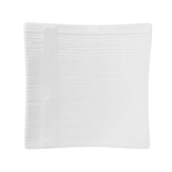 White Porcelain Square Plate, Pack of 16 O164764